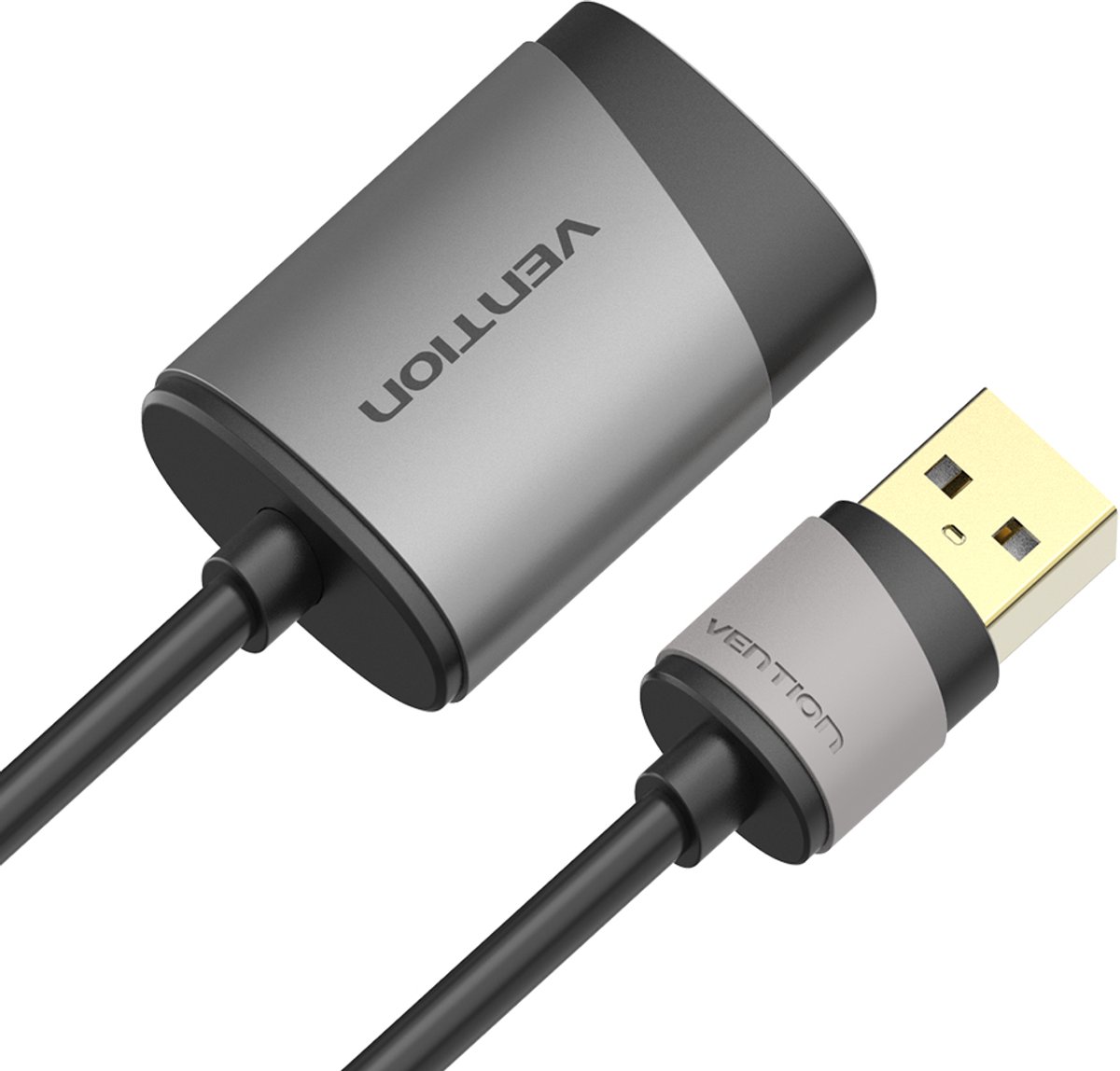 Vention Externe USB Stereo Geluidskaart CDKHB - 24-bit/96kHz, Grijs - afbeelding 2
