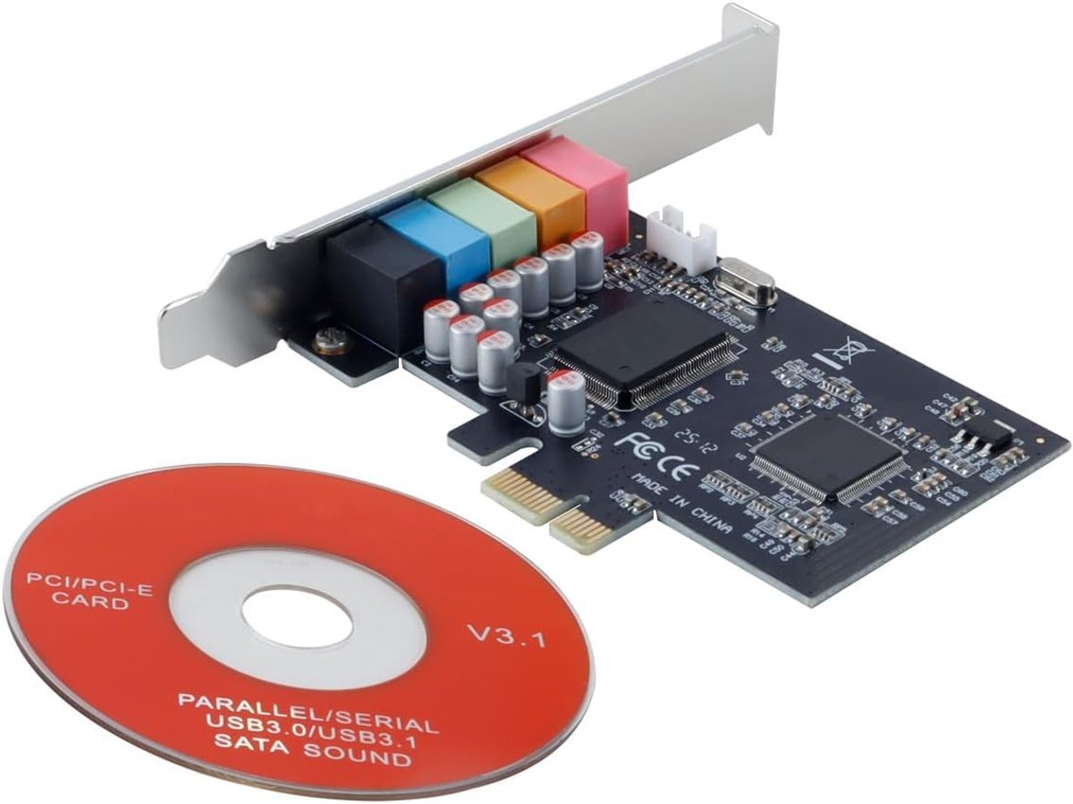 C-Media CMI8738 5.1 Surround Sound PCIe Sound Card