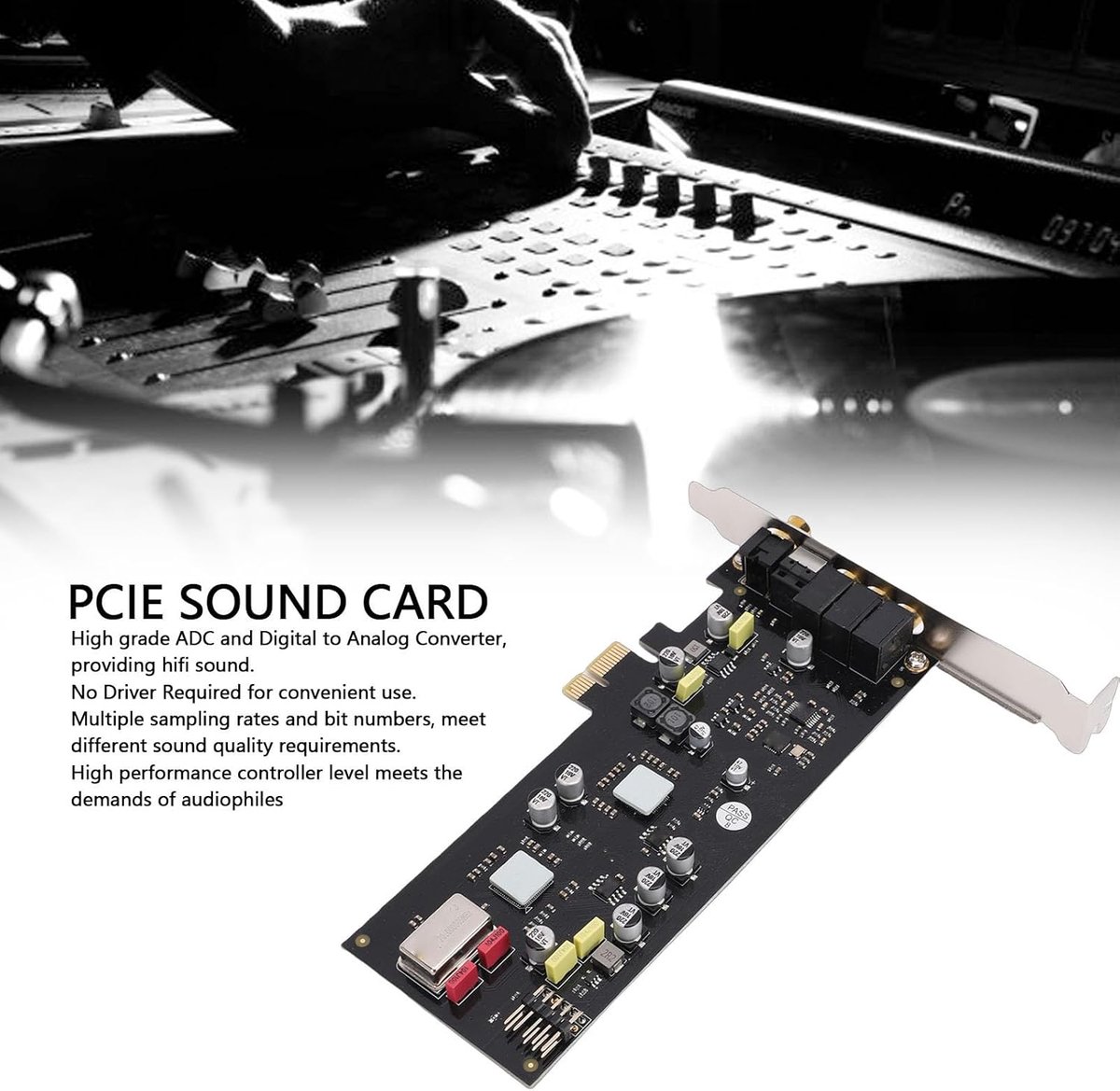 Digitale Glasvezel Coax Geluidskaart (24-bit / 96kHz) - afbeelding 2