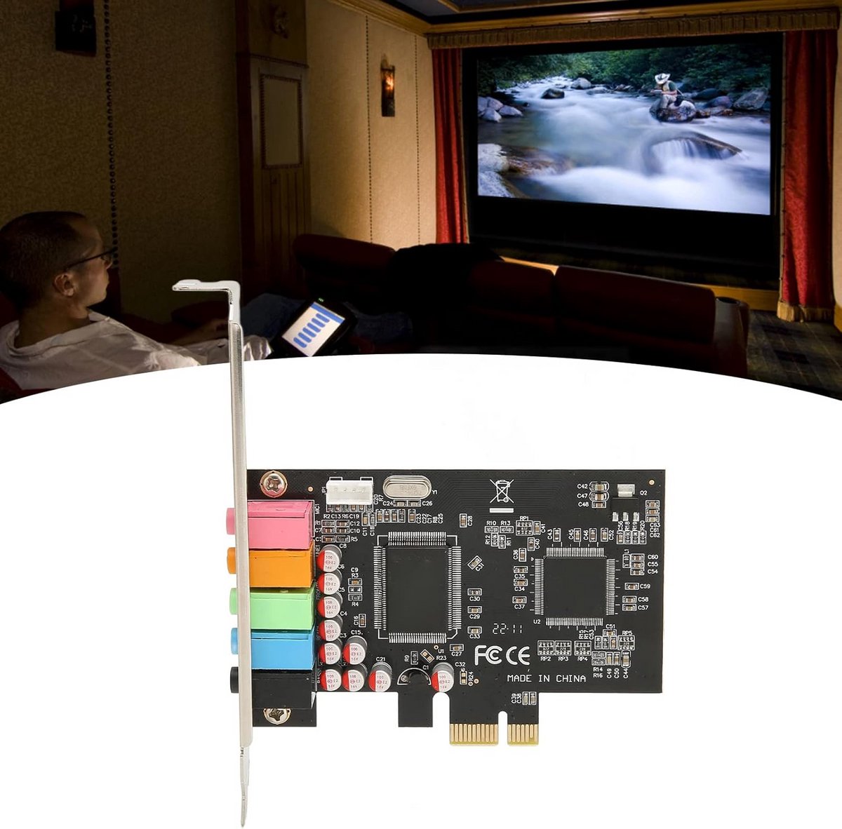 PCIe Geluidskaart 5.1 Kanaals 24-Bit 48kHz - afbeelding 4