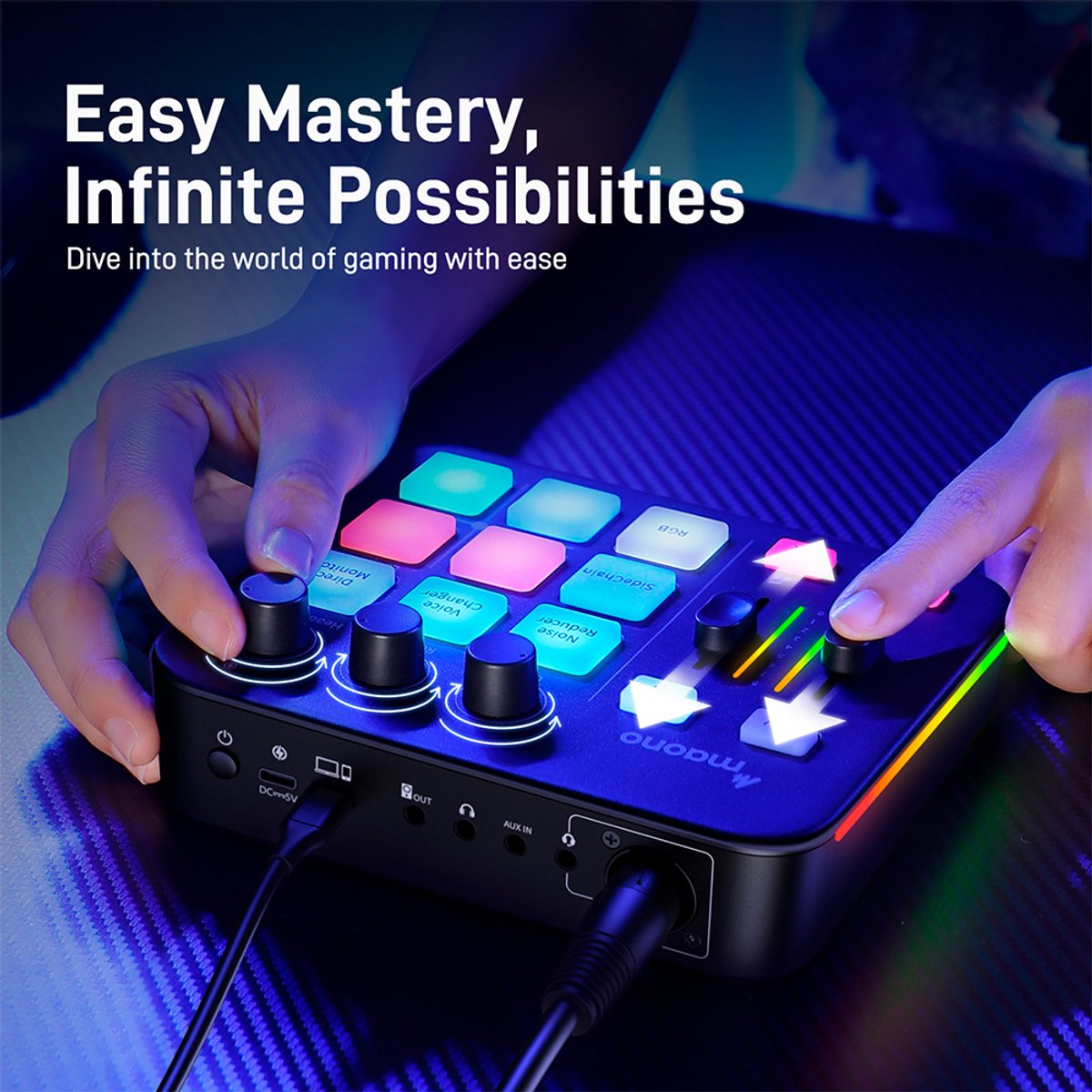 Maono G1 Neo Gaming Audio Mixer - afbeelding 9