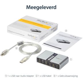 StarTech.com 7.1 USB Audio Adapter External Sound Card with SPDIF Digital Audio - afbeelding 7