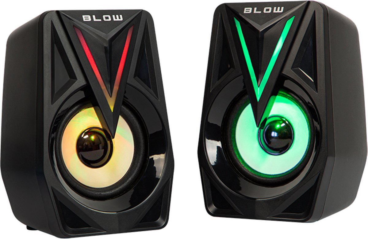 Blow Blow - 2.0 Pc-Luidsprekers Met Led-Achtergrondverlichting