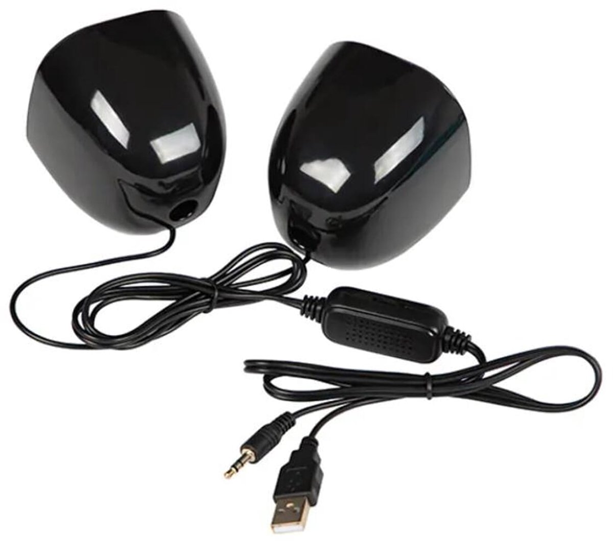 Blow Computerspeakers - 2X30W - 2.0 Speakerset - 5V - Ms-24 - Zwart - afbeelding 2