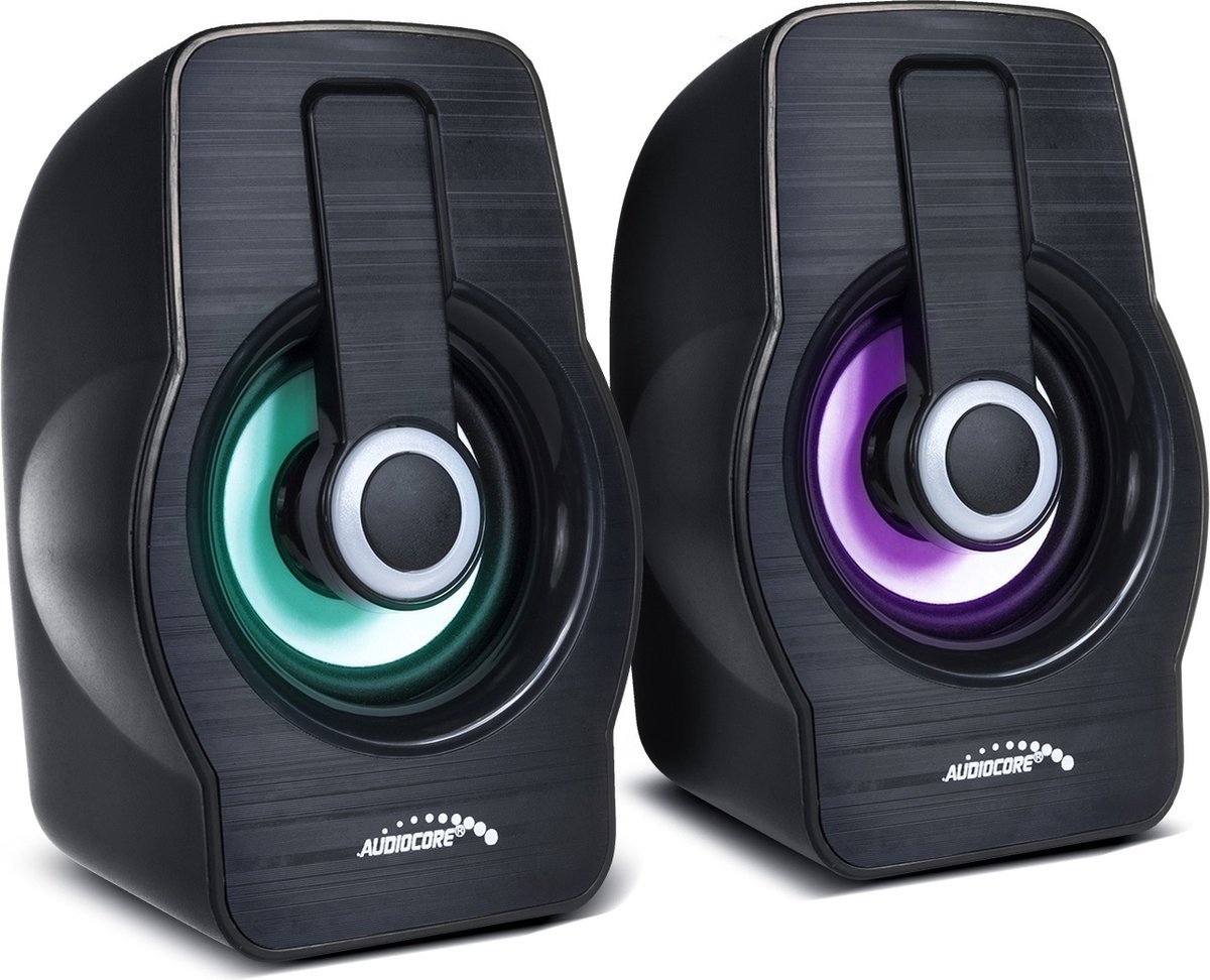 Computer Computer Luidsprekers 6W Usb 2.0 Black Audiocore Ac855 B Speakers