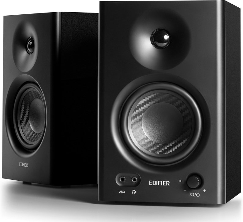 Edifier mr4 zwart - Edifier MR4 Powered Studio Monitor Speakers Zwart