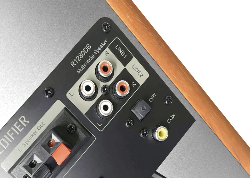 Edifier r1280db zwart bruin 2 orig - Edifier R1280DB Actieve Bluetooth Bookshelf Speakers