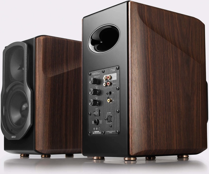 Edifier s2000mkiii zwart bruin 2 orig - Edifier S2000MKIII Powered Bluetooth Bookshelf Speaker