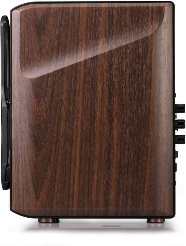 Edifier s2000mkiii zwart bruin 4 orig - Edifier S2000MKIII Powered Bluetooth Bookshelf Speaker