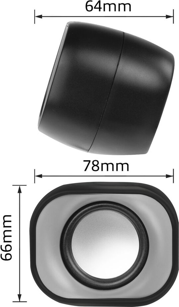 Eminent Pc Speakerset 2.0 Voor Pc En Laptop | Speakers Voor Pc| Voeding Via Usb - afbeelding 5