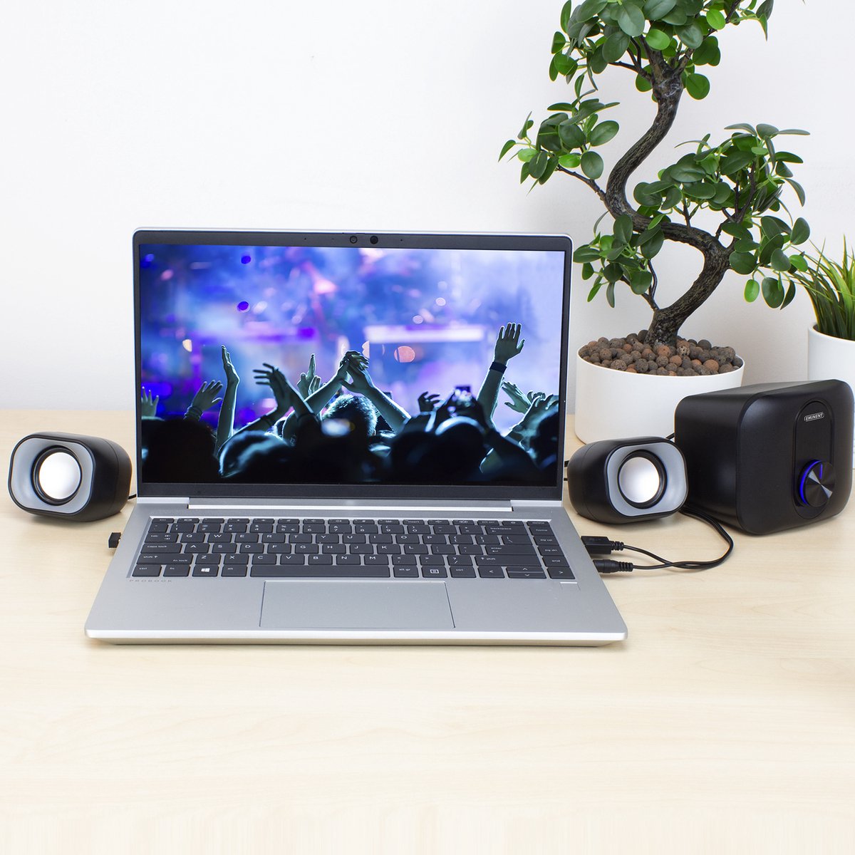 Eminent Pc Speakerset 2.1 Voor Pc En Laptop | Speakers Voor Pc Met Subwoofer | - afbeelding 7