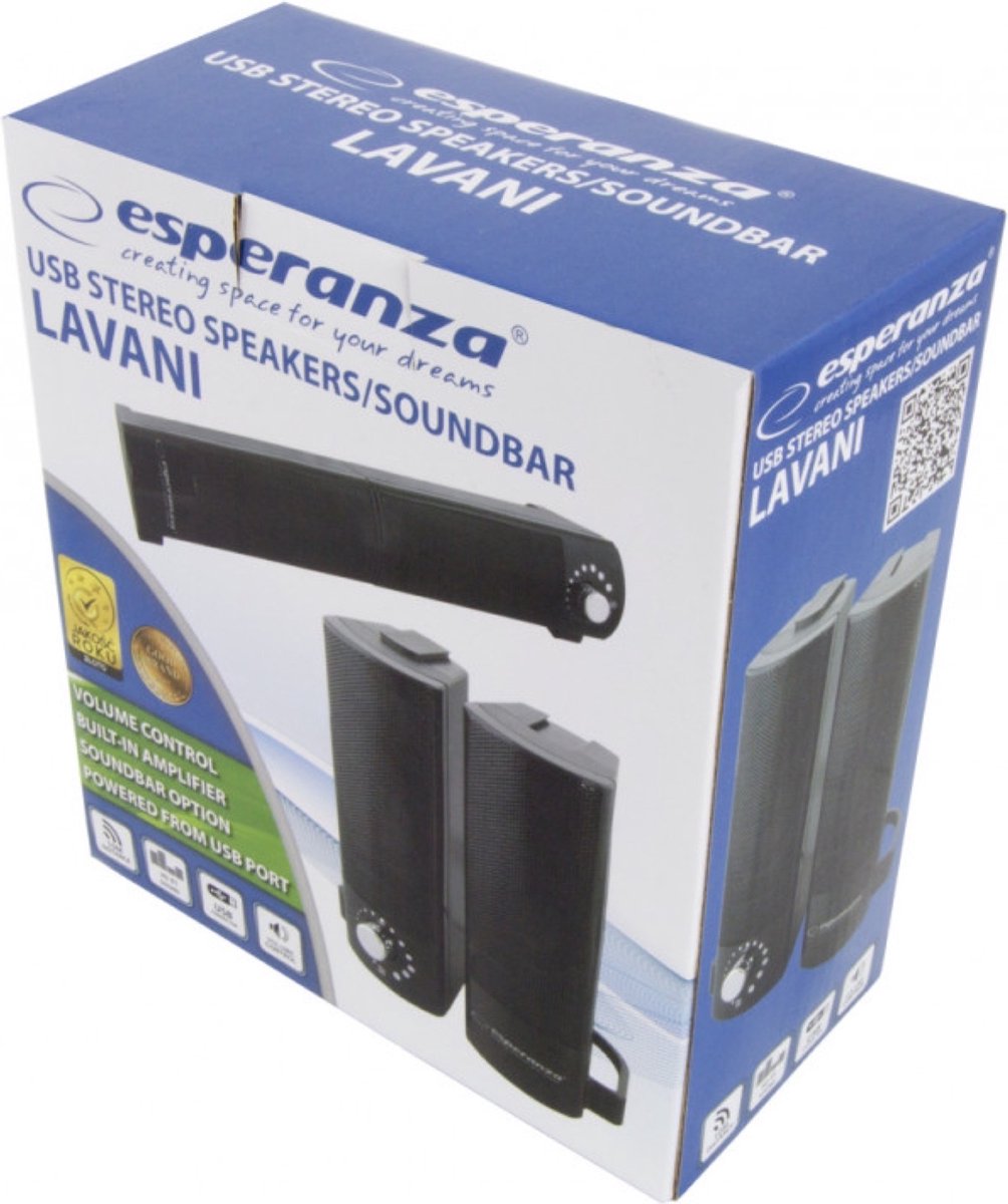 Esperanza Stereo Speakers-Sounbar Lavani 2.0 - afbeelding 3