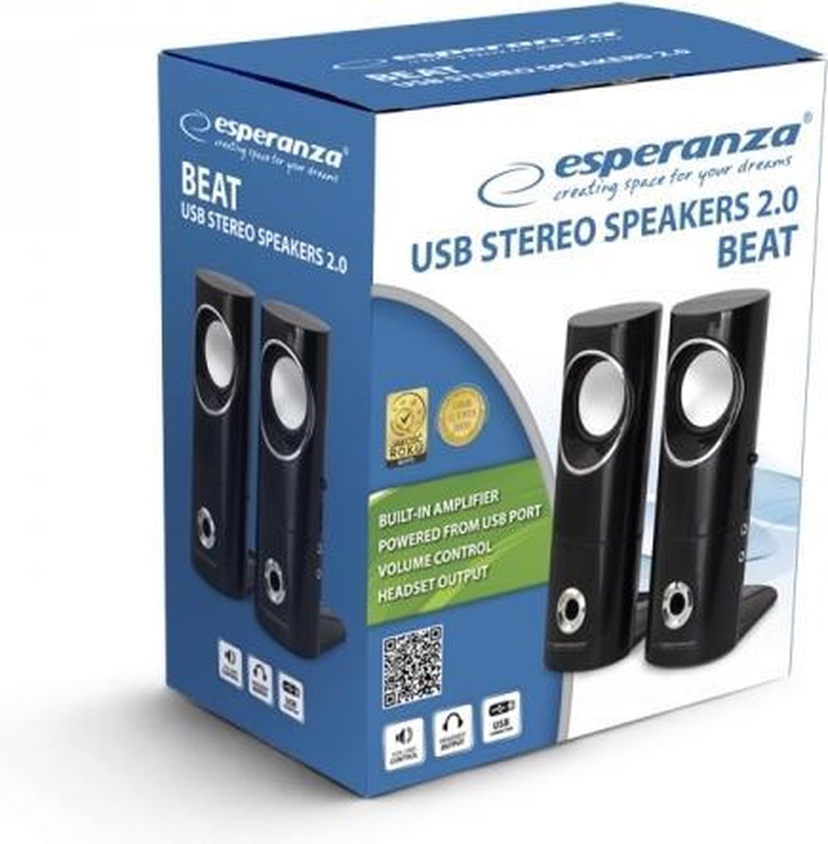 Esperanza Usb Stereo Speakers 2.0 Beat - afbeelding 3