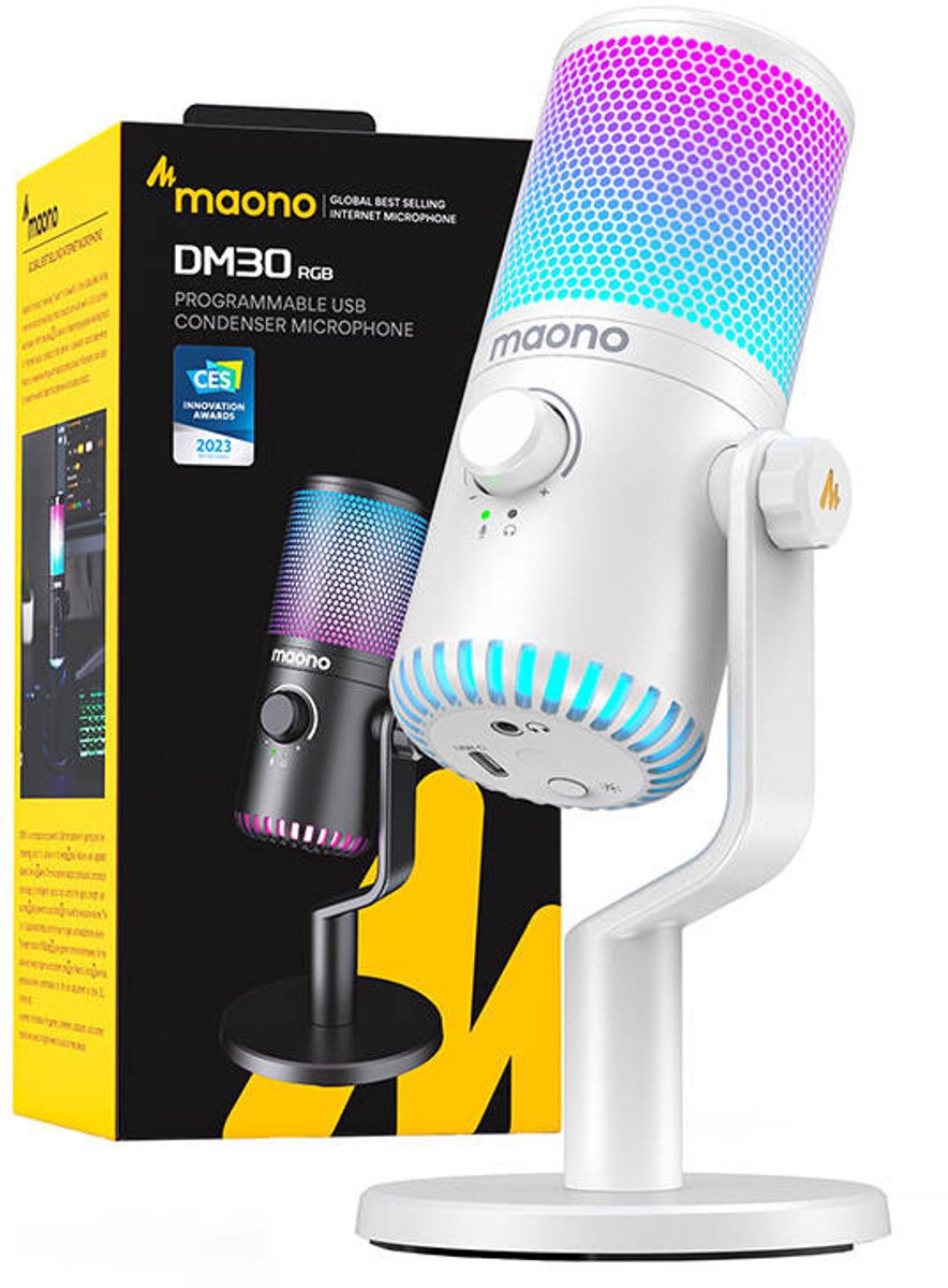 DM30 RGB USB Gaming Condenser Microfoon - afbeelding 2