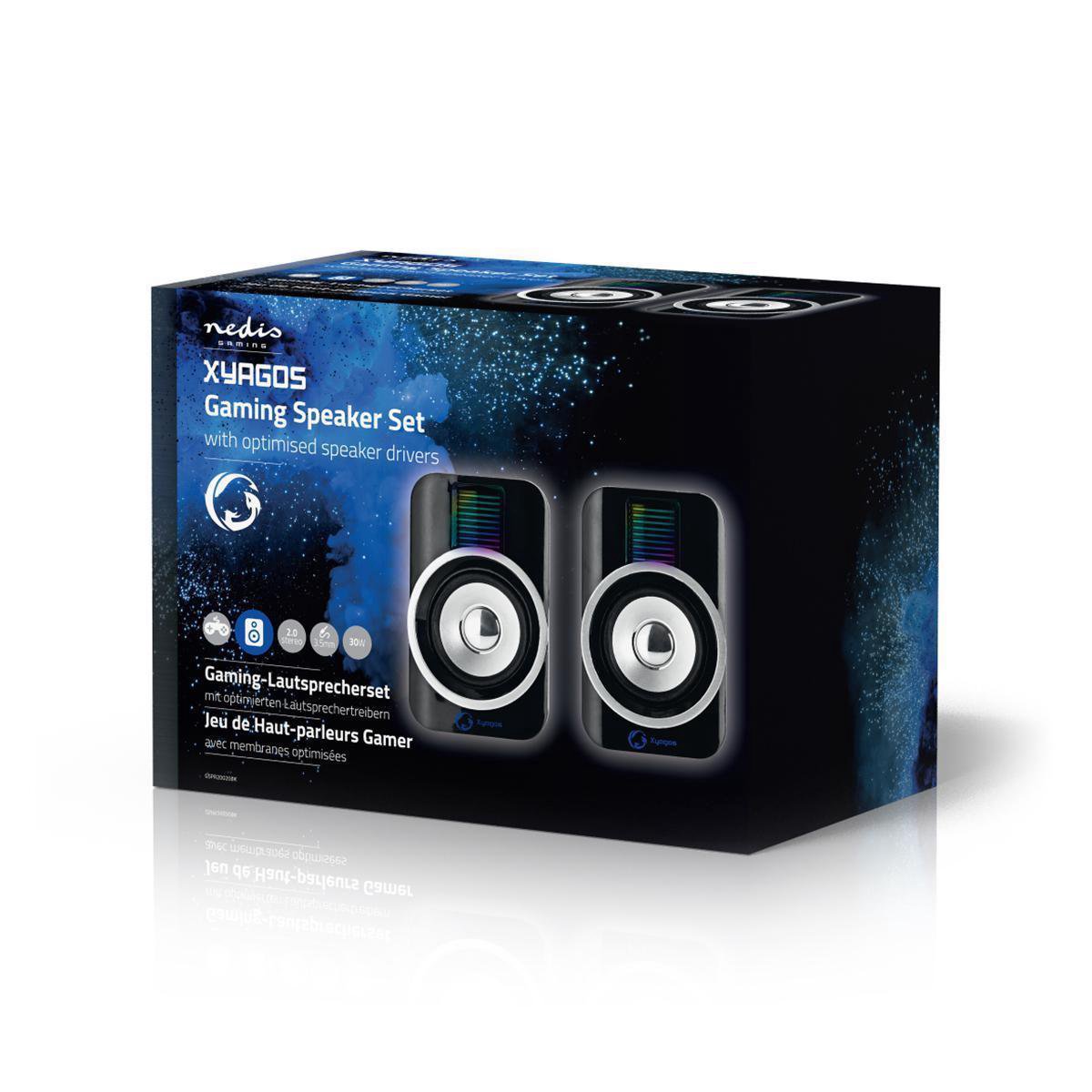 Nedis Gaming Speaker - Speaker-Kanalen: 2.0 - Usb Gevoed - 3,5 Mm Male - 30 W - - afbeelding 7