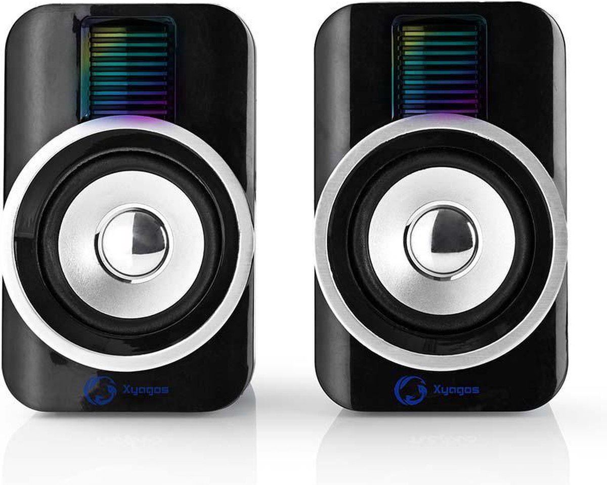 Nedis Nedis Gaming Speaker - Speaker-Kanalen: 2.0 - Usb Gevoed - 3,5 Mm Male - 30 W - Rgb - Volumebediening