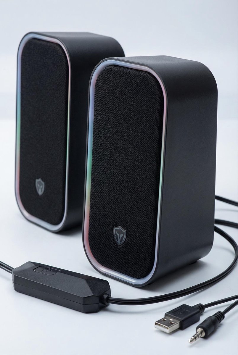 Battletron Gaming Speakers met LED Verlichting - afbeelding 4