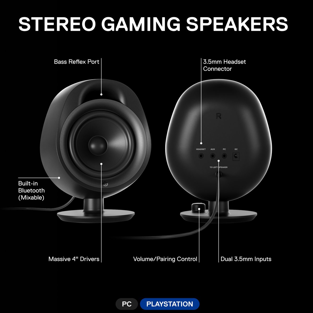 Arena 3 Full-Range 2.0 Gaming Speakers - afbeelding 2