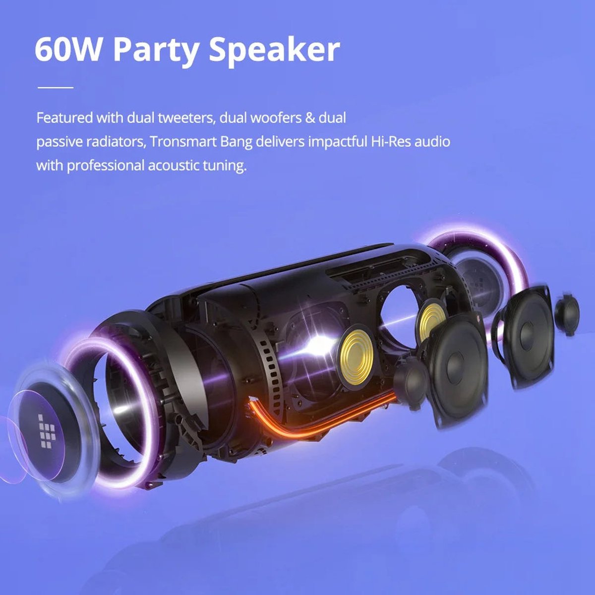 Bang Draagbare Party Speaker 60W - afbeelding 4