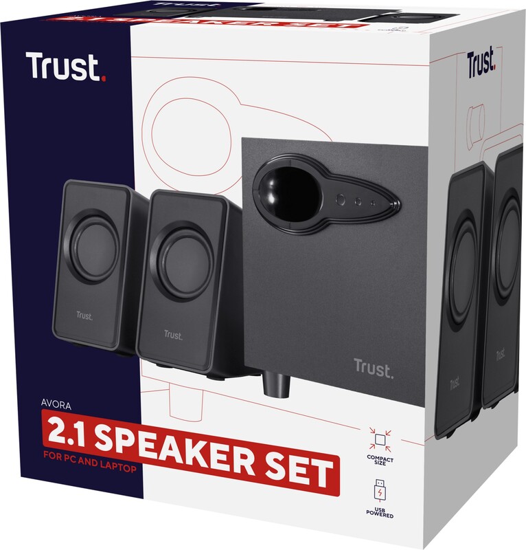 Trust arys 2 1 pc luidsprekerset met 5 orig - Trust Avora 2.1 Subwoofer Speaker Set