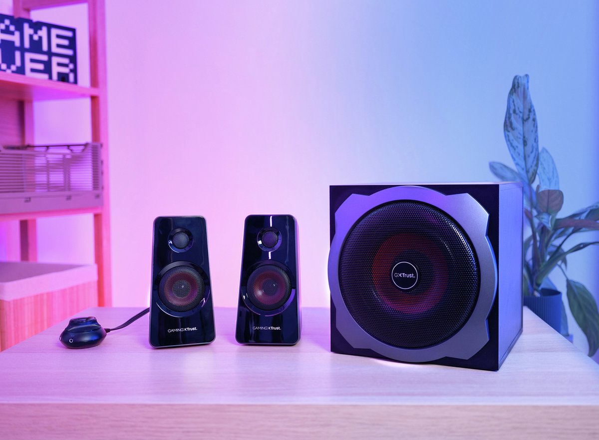 Trust Gxt 38 Tytan - 2.1 Subwoofer Speakerset - Zwart - afbeelding 8