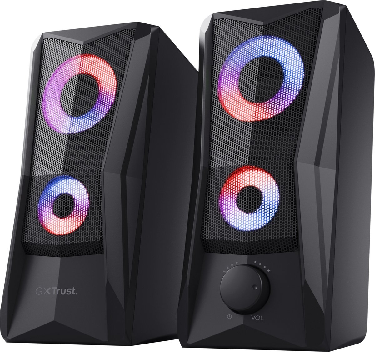 Trust Trust Gxt 606 Javv - Speakerset 2.0 - Rgb Verlichting - Zwart