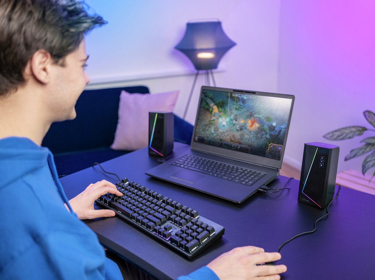 Trust Gxt 609 – 2.0 Speaker Set – Stereo Sound – Rgb Verlichting – Usb Powered - afbeelding 8