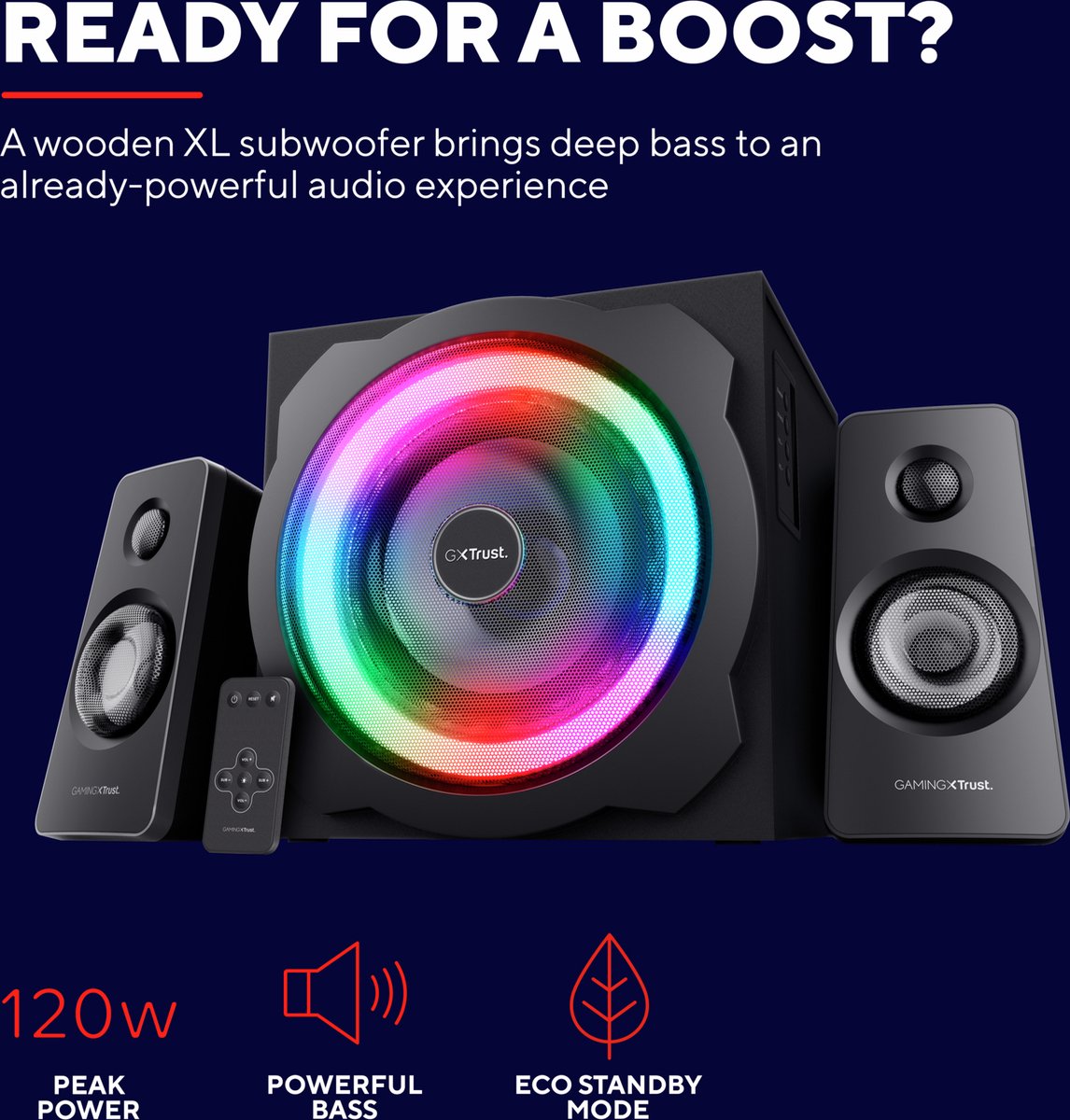 Trust Gxt629 2.1 Tytan Rgb speaker - afbeelding 2
