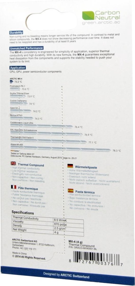 MX-4 Thermal Paste - afbeelding 3