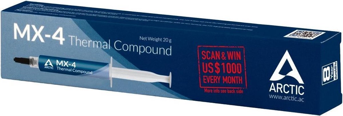 Arctic Mx-4 Heat Sink Compound 8,5 W/M·K 20 G koelpasta - afbeelding 4