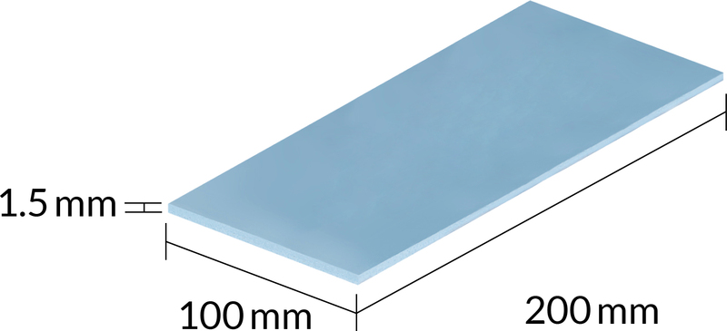 Arctic tp 3 1 5mm 200 x 3 orig - ARCTIC TP-3 Premium Performance Thermal Pad 200x100mm 1.5mm Koelpasta