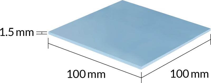 Arctic tp 3 100 x 100 x 3 orig - ARCTIC TP-3 Premium Performance Thermal Pad 100x100x1.5mm
