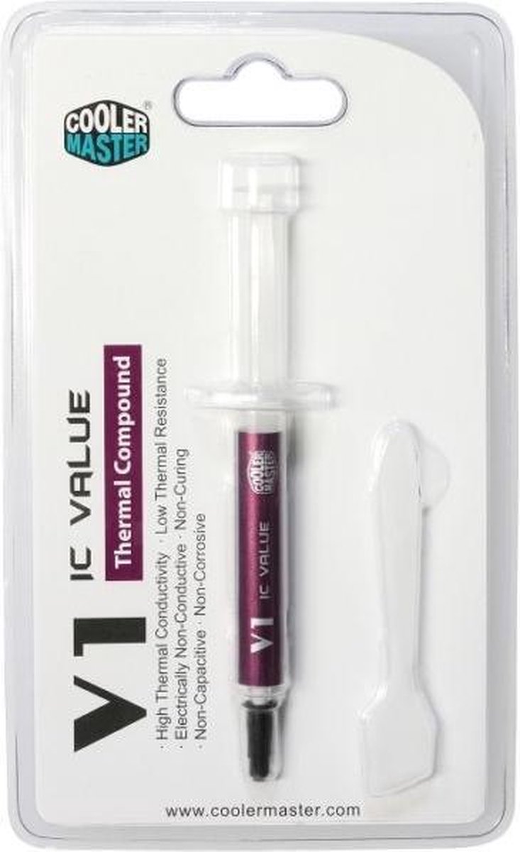 Cooler Master Ic-Value V1 Thermal Grease White koelpasta - afbeelding 2