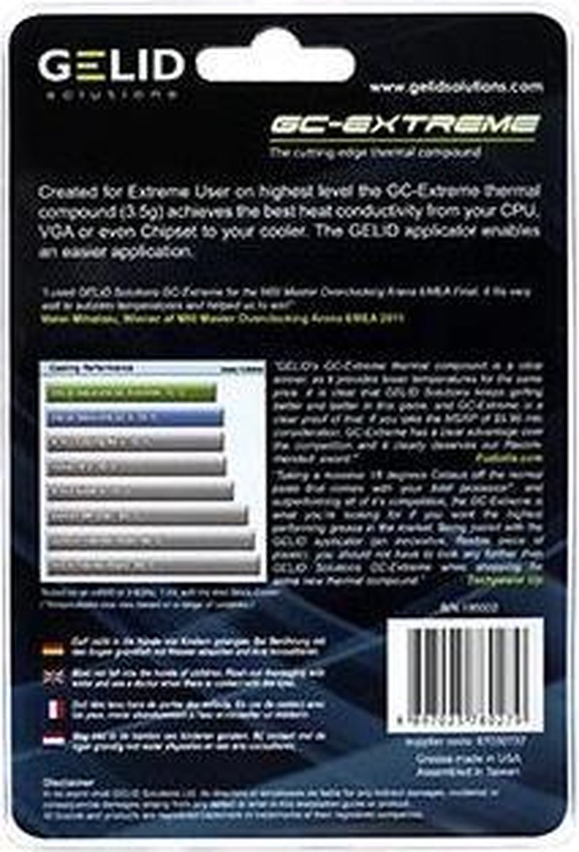 Gelid Solutions Gc-Extreme Thermal Compound koelpasta - afbeelding 7