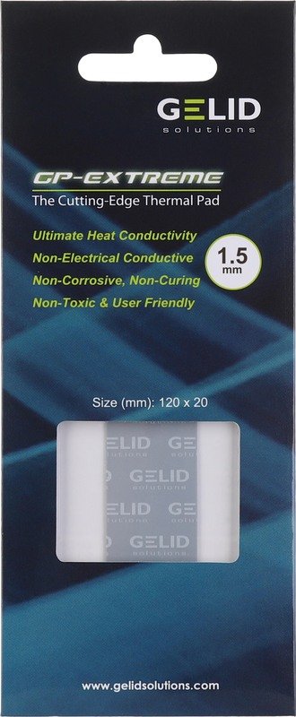 Gelid solutions gp extreme thermisch 860822 - Gelid Solutions GP-Extreme Thermal Pad 120x20x1.5mm