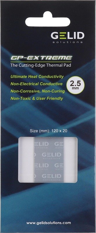 Gelid solutions gp extreme thermisch 860827 - Gelid Solutions GP-Extreme Thermal Pad 120x20x2.5mm