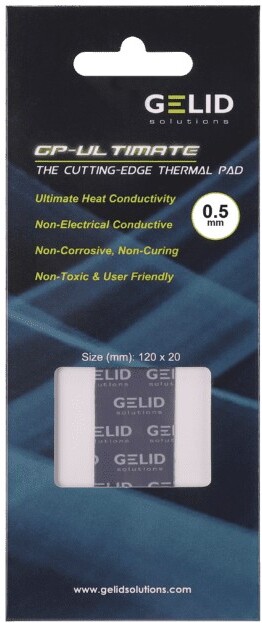 Gelid solutions gp ultimate thermisc 1654493 4 orig - Gelid Solutions GP-Ultimate 15W/mK 120x20x0.5mm (2-Pack) Koelpasta
