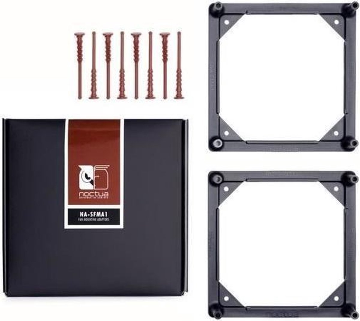 Noctua 2 x adapters voor ventilatoren - Noctua NA-SFMA1 120mm Koelingaccessoire (zwart)