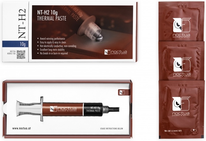 Noctua nt h2 10g koelpasta 4 orig - Noctua NT-H2 Pro-Grade Thermal Compound 10g