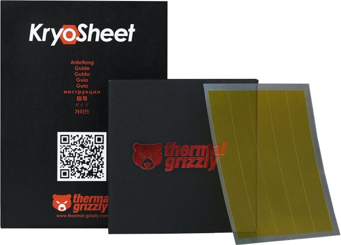 Thermal grizzly kryosheet 44x37 mm thermal pad 3 orig - Thermal Grizzly KryoSheet Graphene Thermal Pad 44x37mm