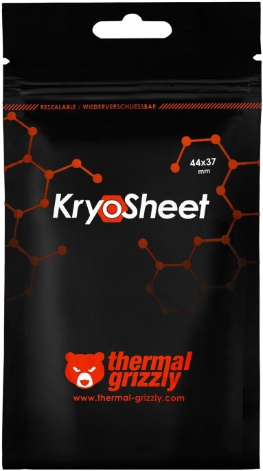 Thermal grizzly kryosheet 44x37 mm thermal pad 4 orig - Thermal Grizzly KryoSheet Graphene Thermal Pad 44x37mm