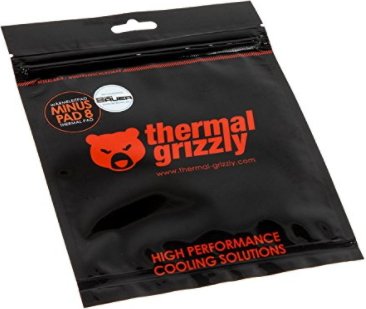 Thermal grizzly minus pad 8 heat sink compound 860840 - Thermal Grizzly Minus Pad 8 100x100x0.5mm