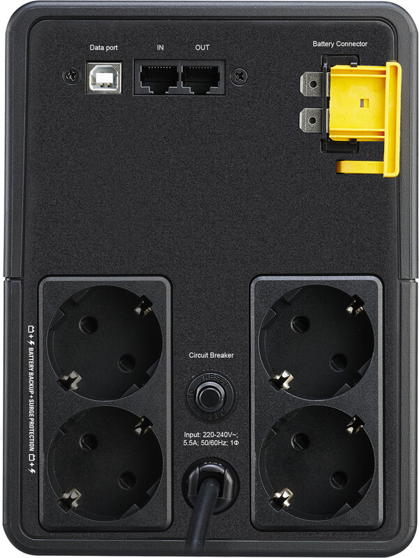 Apc back ups 1200va 230v avr schuk 2 orig - APC Back-UPS BX1200MI-GR Noodstroomvoeding, 4X 1200VA UPS (Black)
