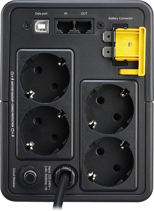 Apc back ups 750va 230v avr schuko 780274 2 orig - APC Back-UPS 750VA, 230V, AVR, Schuko Sockets UPS