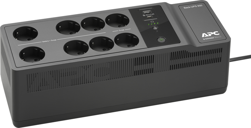 Apc back ups 850va met usb type 3 orig - APC Back-UPS BE850G2-GR 850VA UPS (Black)