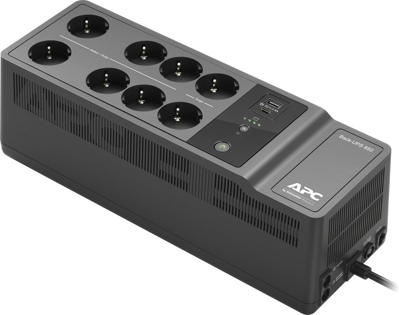 Apc back ups 850va met usb type - APC Back-UPS BE850G2-GR 850VA UPS (Black)