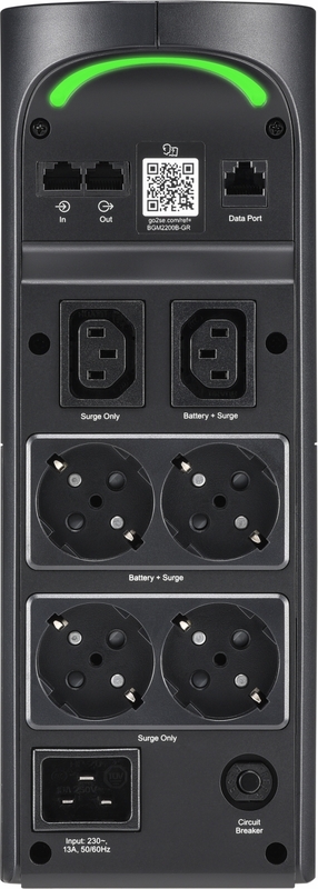 Apc back ups pro bgm2200b gr 3 orig - APC Back-UPS Pro BGM2200B-GR 1320W, 4x Schuko 2x 2200VA UPS (Black)