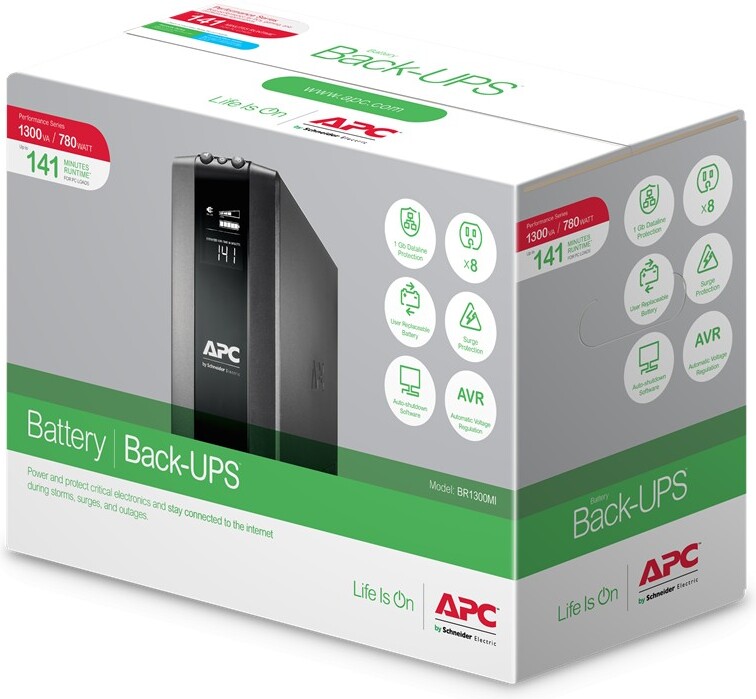 Apc back ups pro br1300mi noodstro 3 orig - Uninterruptible APC Back-UPS Pro BR1300MI 1300VA UPS