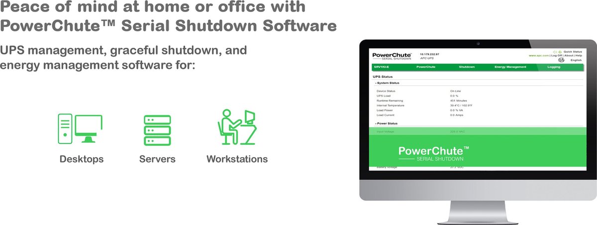 Apc Back-Ups Pro Br1500G-Fr - Noodstroomvoeding / 6X Penaarde / Usb / 1500Va / - afbeelding 4