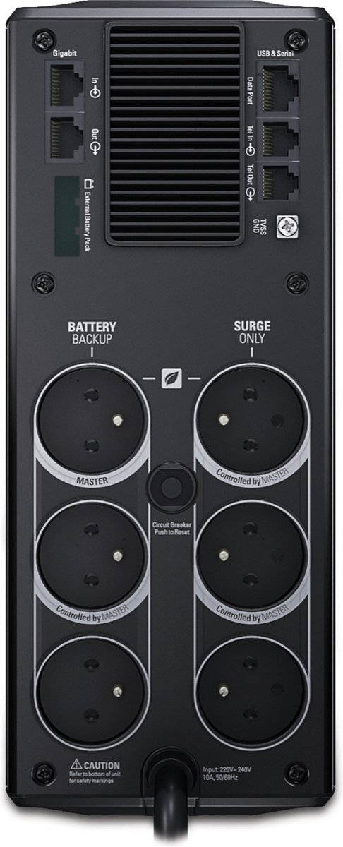 Apc Back-Ups Pro Br1500G-Fr - Noodstroomvoeding / 6X Penaarde / Usb / 1500Va / - afbeelding 5